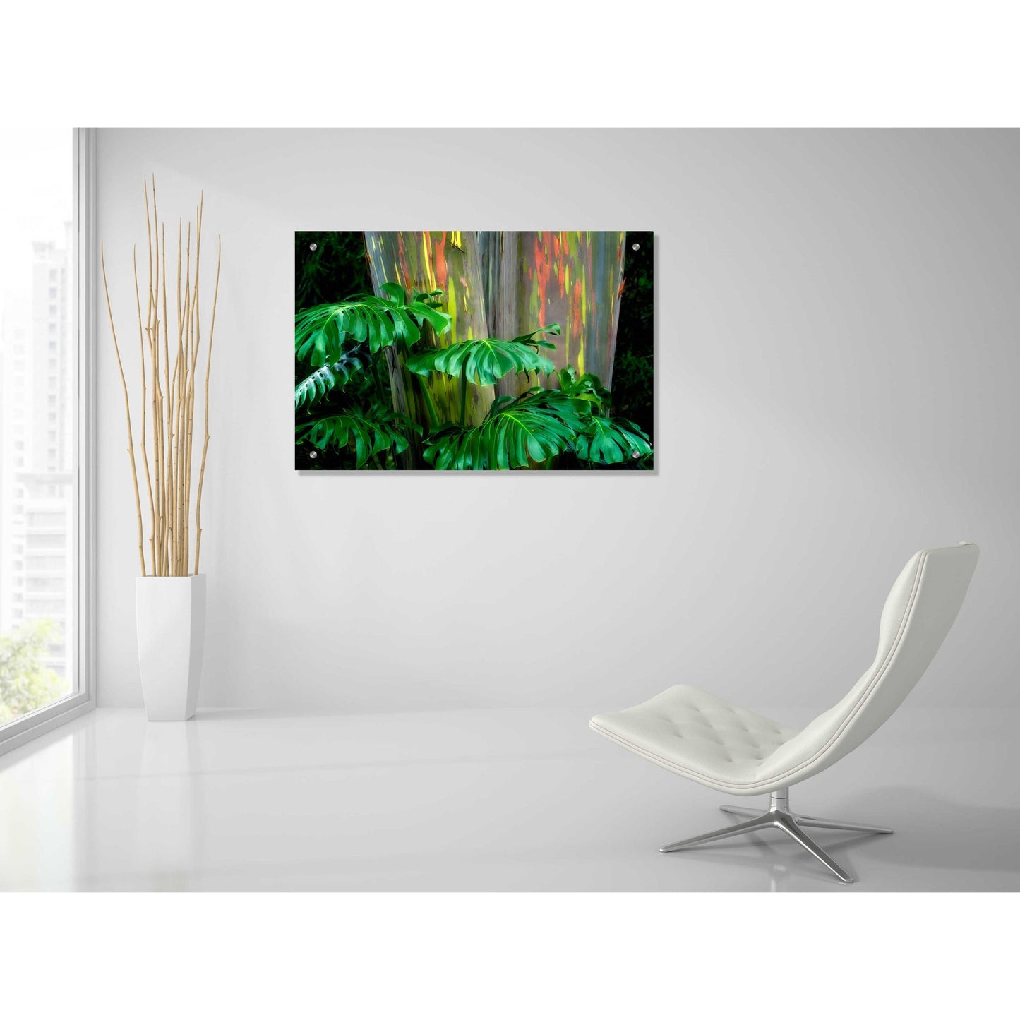 Epic Art 'Tropical Leaves' by Dennis Frates, Acrylic Glass Wall Art,36x24