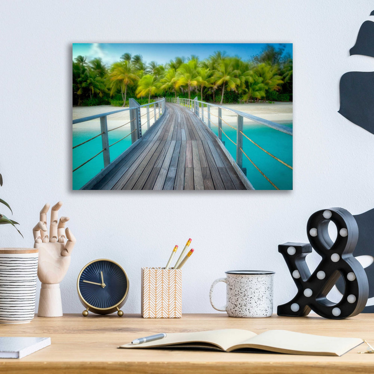Epic Art 'Path to Calm' by Dennis Frates, Acrylic Glass Wall Art,16x12