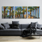 Epic Art 'Trees' by Dennis Frates, Acrylic Glass Wall Art, 3 Piece Set,108x36