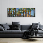 Epic Art 'Trees' by Dennis Frates, Acrylic Glass Wall Art, 3 Piece Set,72x24