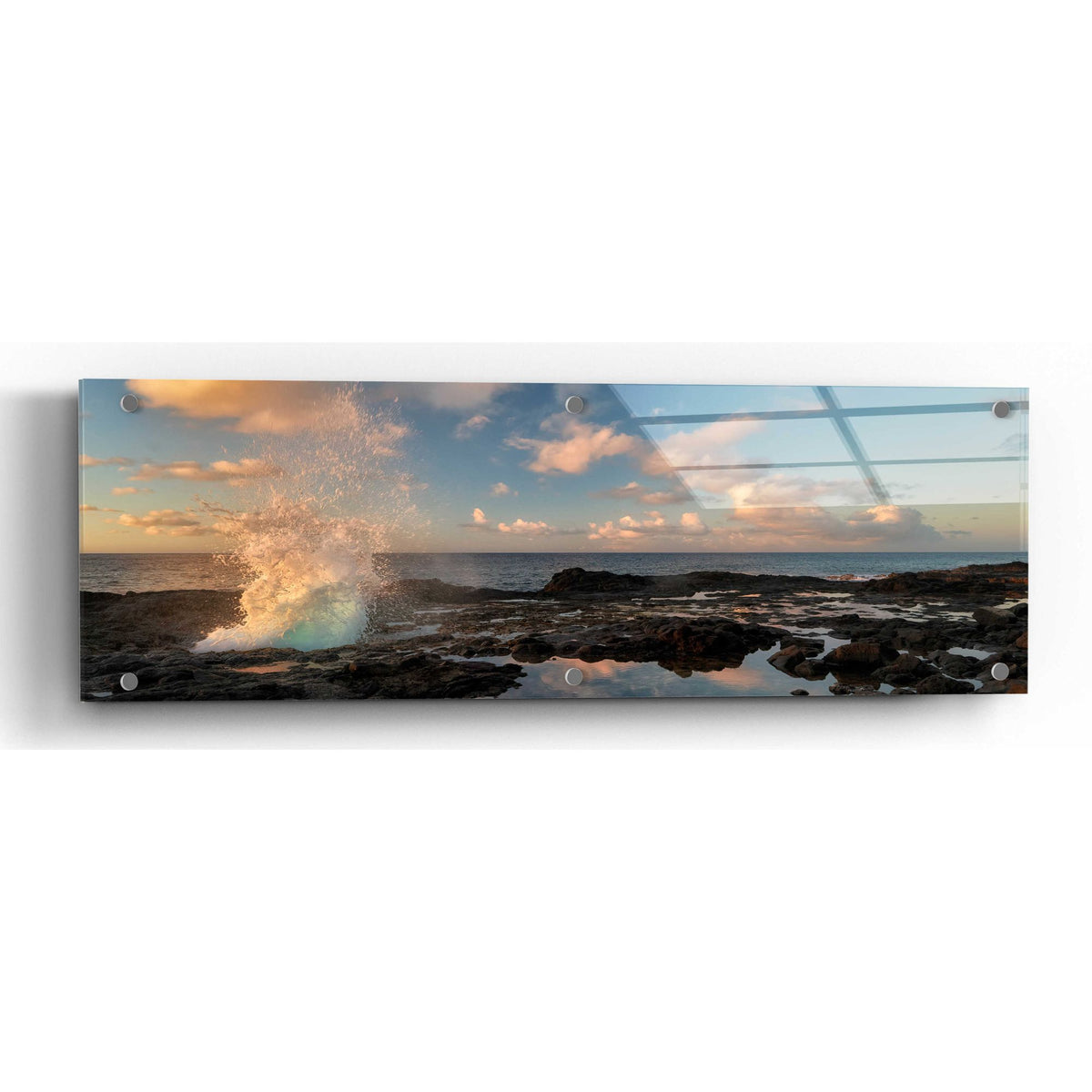 Epic Art 'Crashing' by Dennis Frates, Acrylic Glass Wall Art