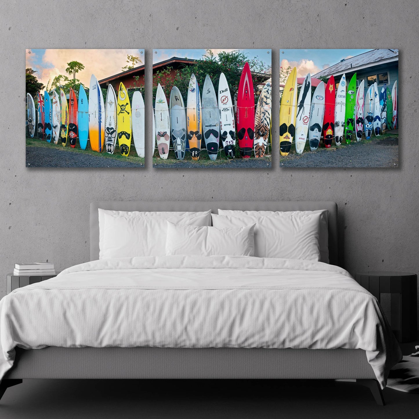 Epic Art 'Board Meeting' by Dennis Frates, Acrylic Glass Wall Art, 3 Piece Set,108x36