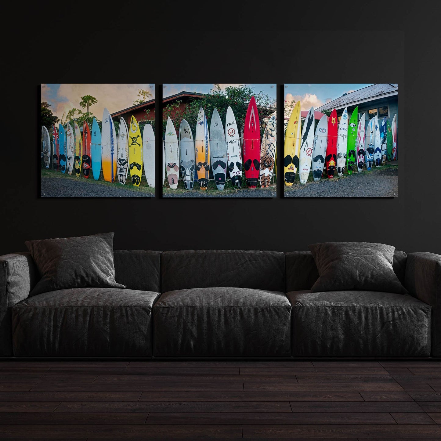 Epic Art 'Board Meeting' by Dennis Frates, Acrylic Glass Wall Art, 3 Piece Set,108x36