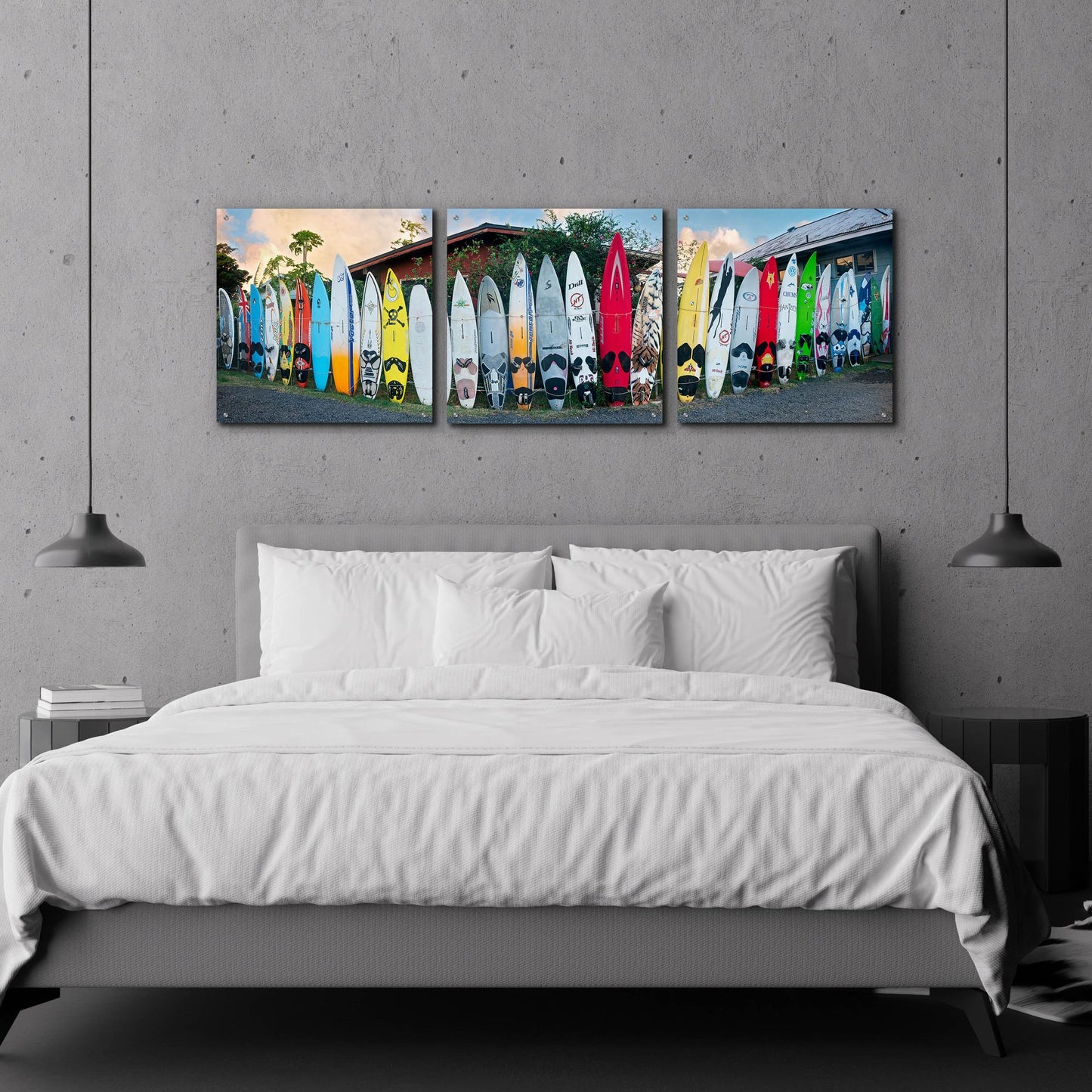 Epic Art 'Board Meeting' by Dennis Frates, Acrylic Glass Wall Art, 3 Piece Set,72x24