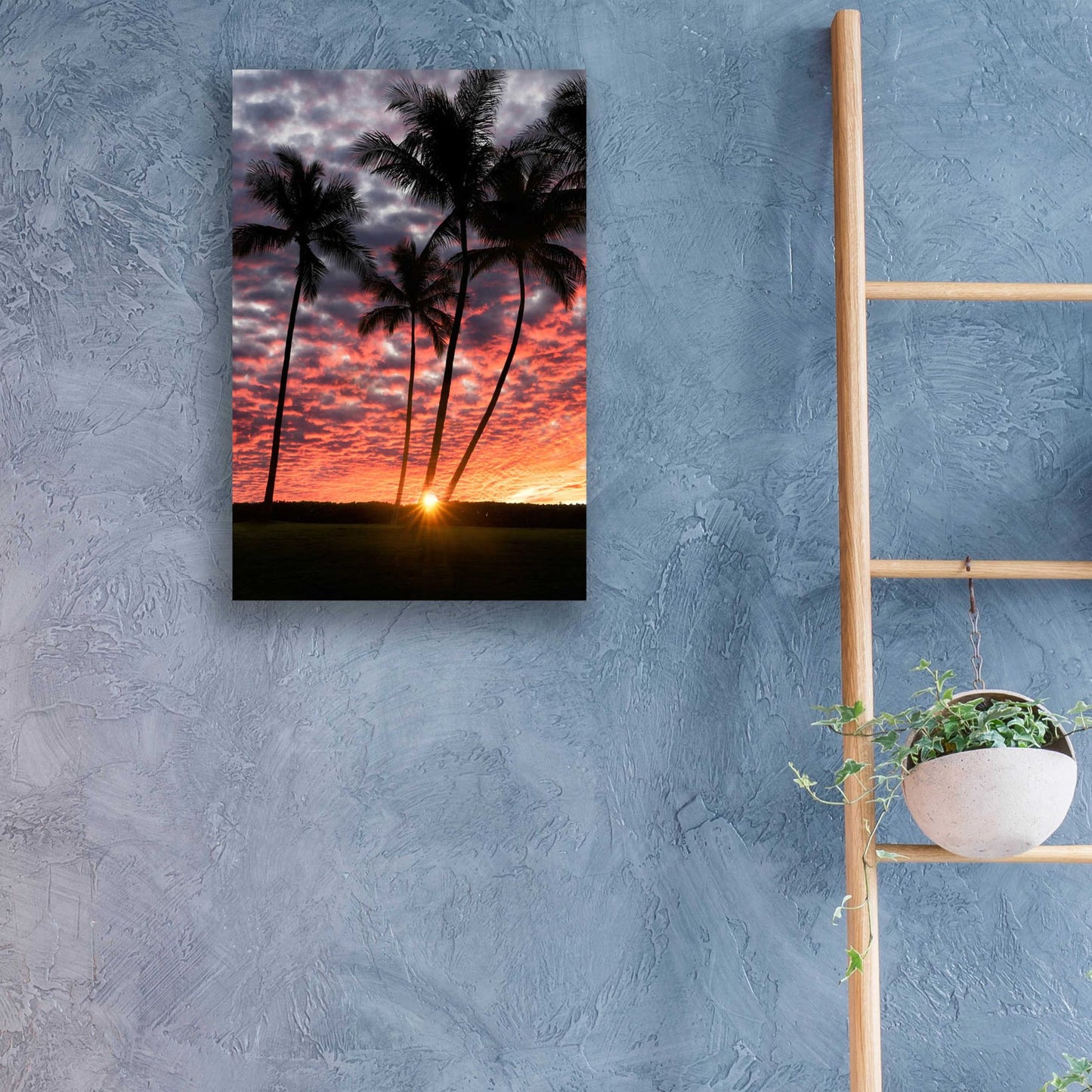 Epic Art 'Sunset Silhouette' by Dennis Frates, Acrylic Glass Wall Art,16x24