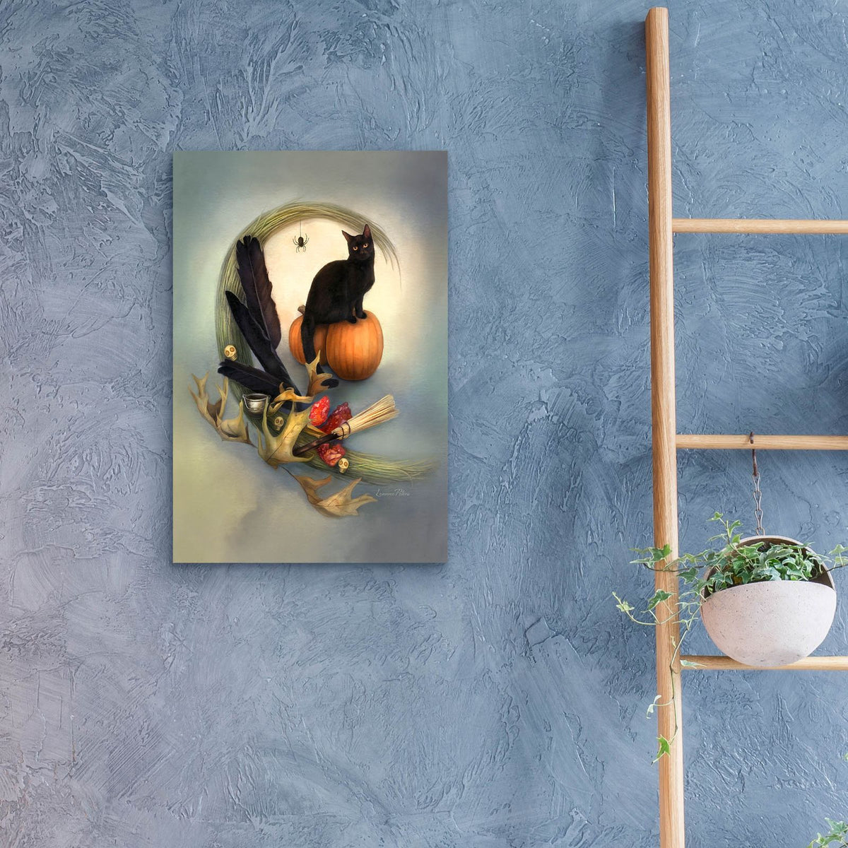 Crescent Shadow by Art and a Little Magic - 16x24 acrylic wall art in a room