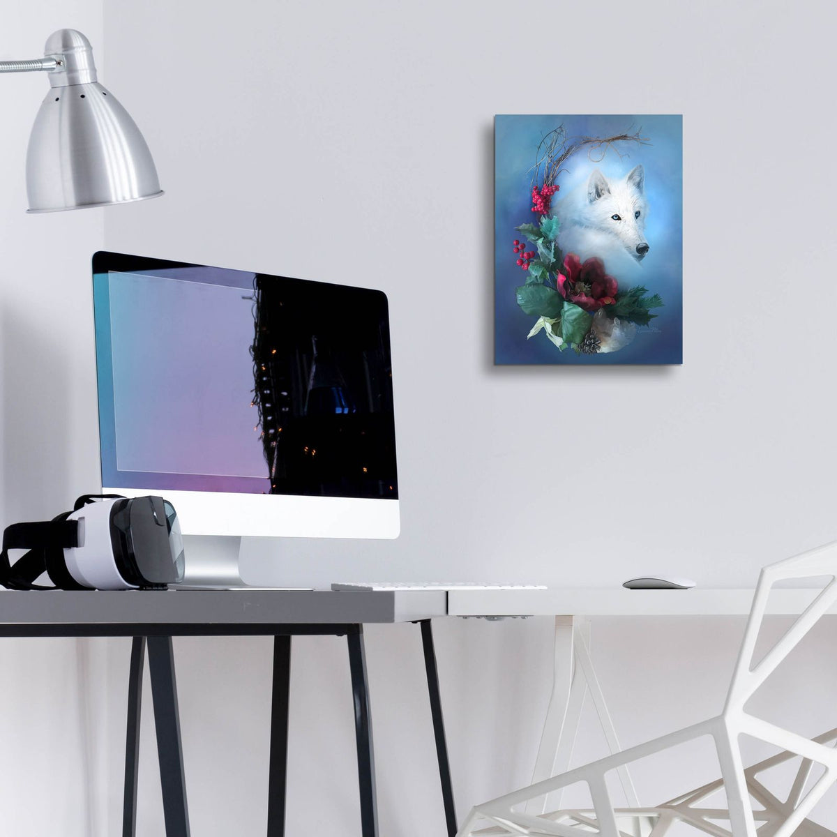 Crescent Wild Winter Solstice by Art and a Little Magic - 12x16 acrylic wall art in a room