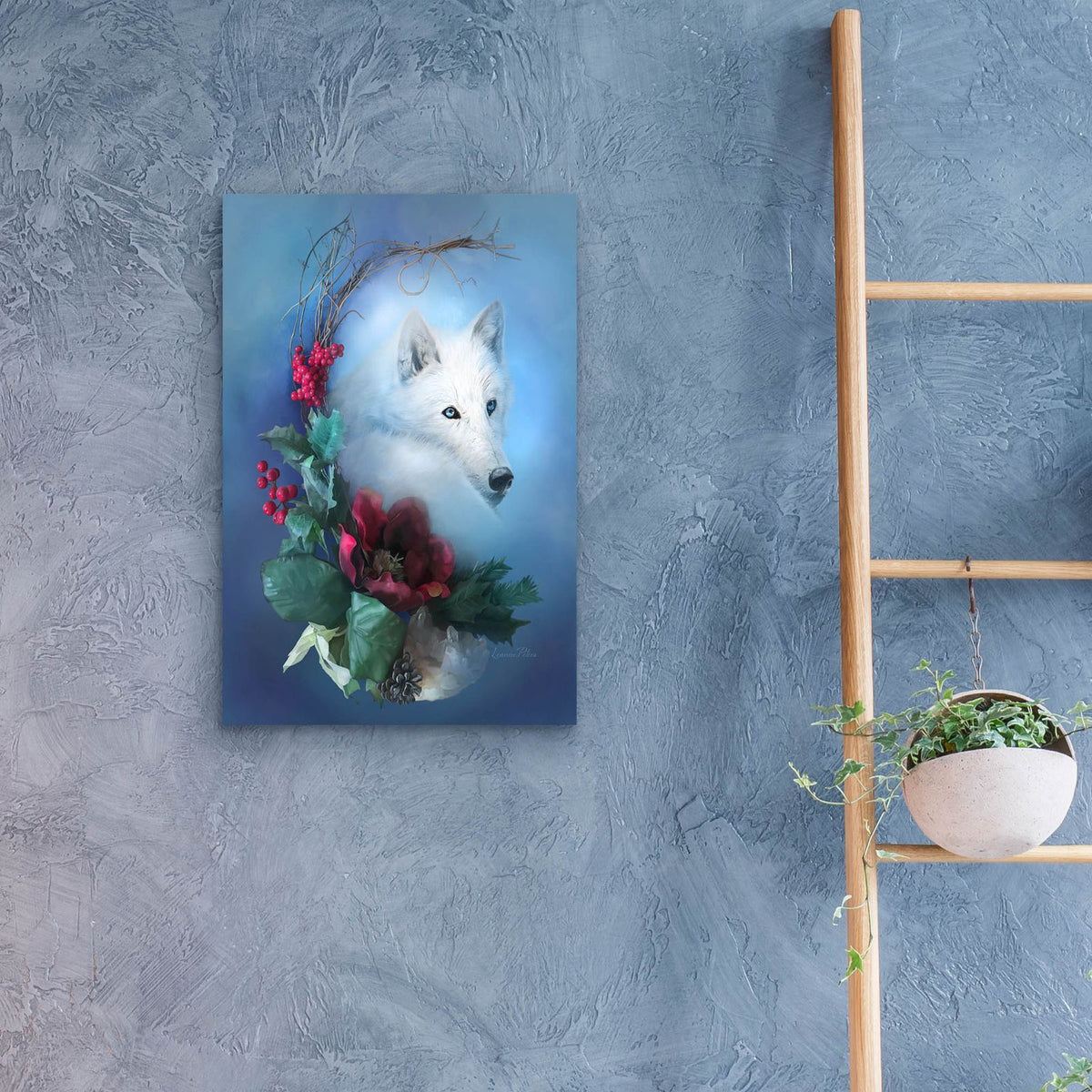Crescent Wild Winter Solstice by Art and a Little Magic - 16x24 acrylic wall art in a room