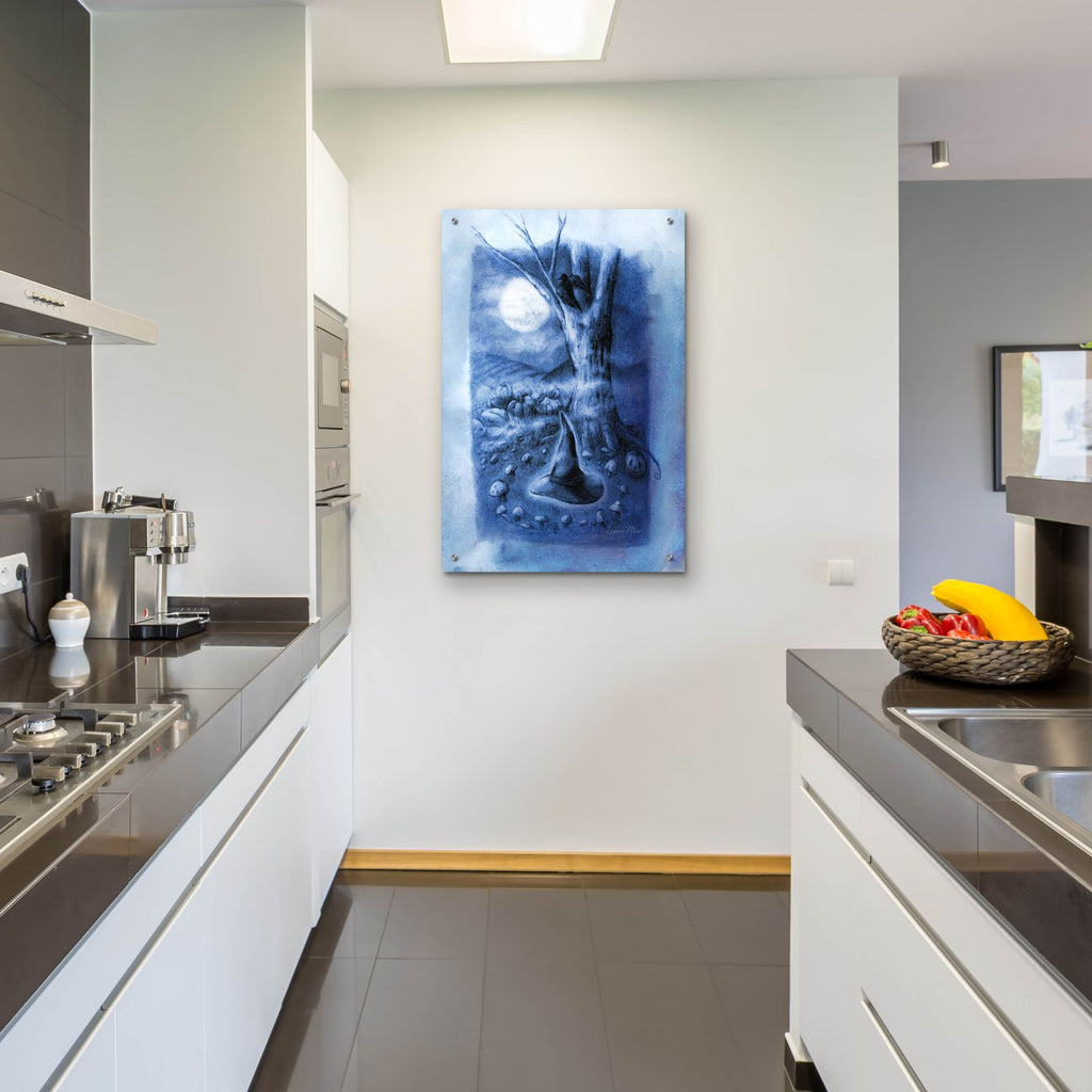 Crow Spirit by Art and a Little Magic - 24x36 acrylic wall art in a room