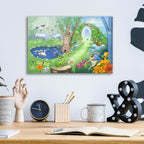 Fantasy Garden Harmony by Art and a Little Magic - 16x12 acrylic wall art in a room