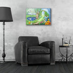 Fantasy Garden Harmony by Art and a Little Magic - 24x16 acrylic wall art in a room