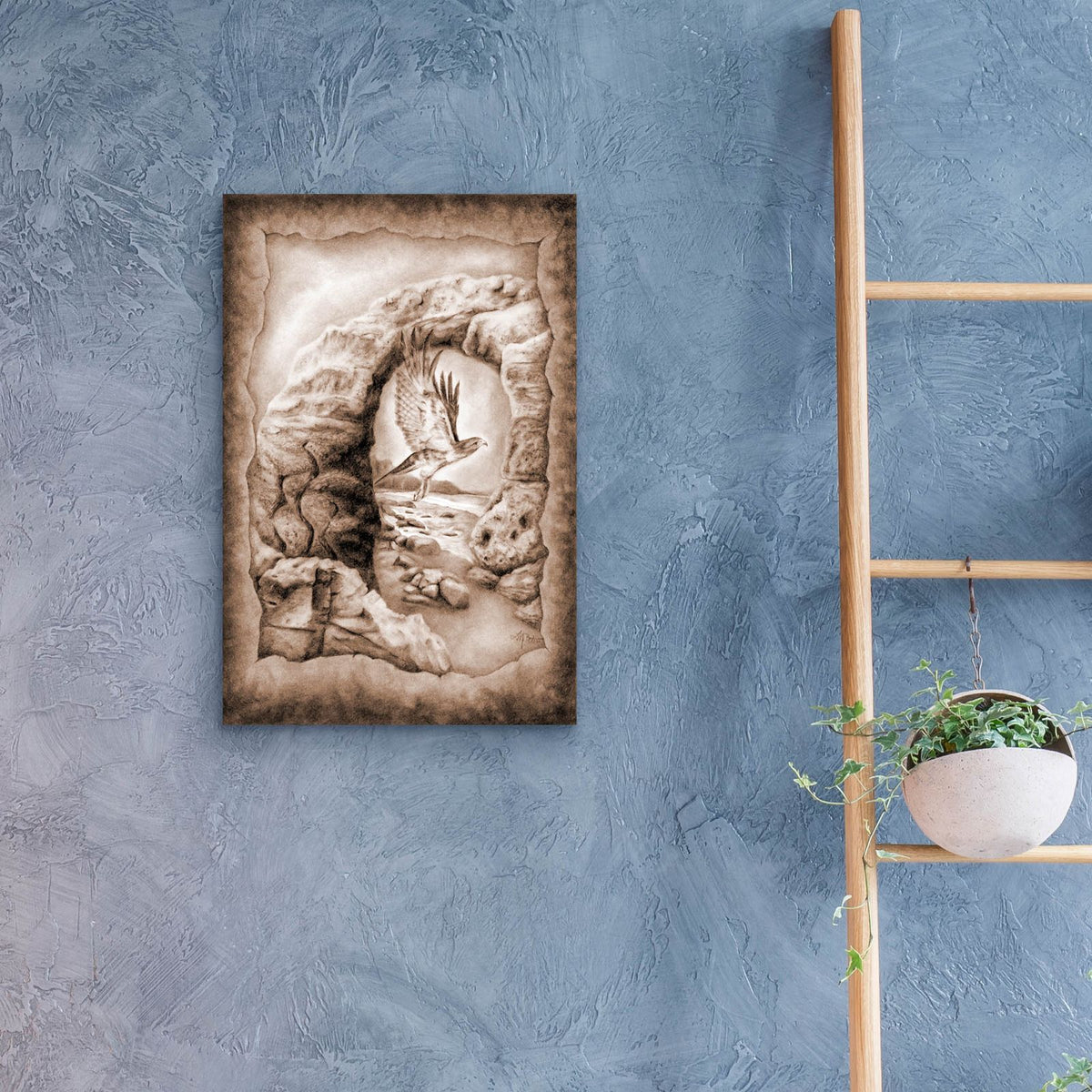 Freedom Flight by Art and a Little Magic - 16x24 acrylic wall art in a room