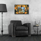 Haunted Mill Cabinet by Art and a Little Magic - 24x16 acrylic wall art in a room