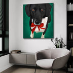 Her Christmas Best by Art and a Little Magic - 36x36 acrylic wall art in a room
