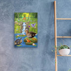 Hidden Pond Magic by Art and a Little Magic - 16x24 acrylic wall art in a room