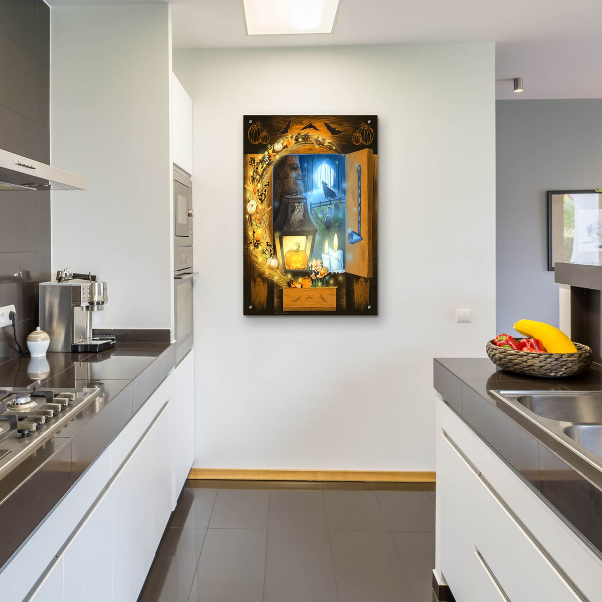 Howloween by Art and a Little Magic - 24x36 acrylic wall art in a room