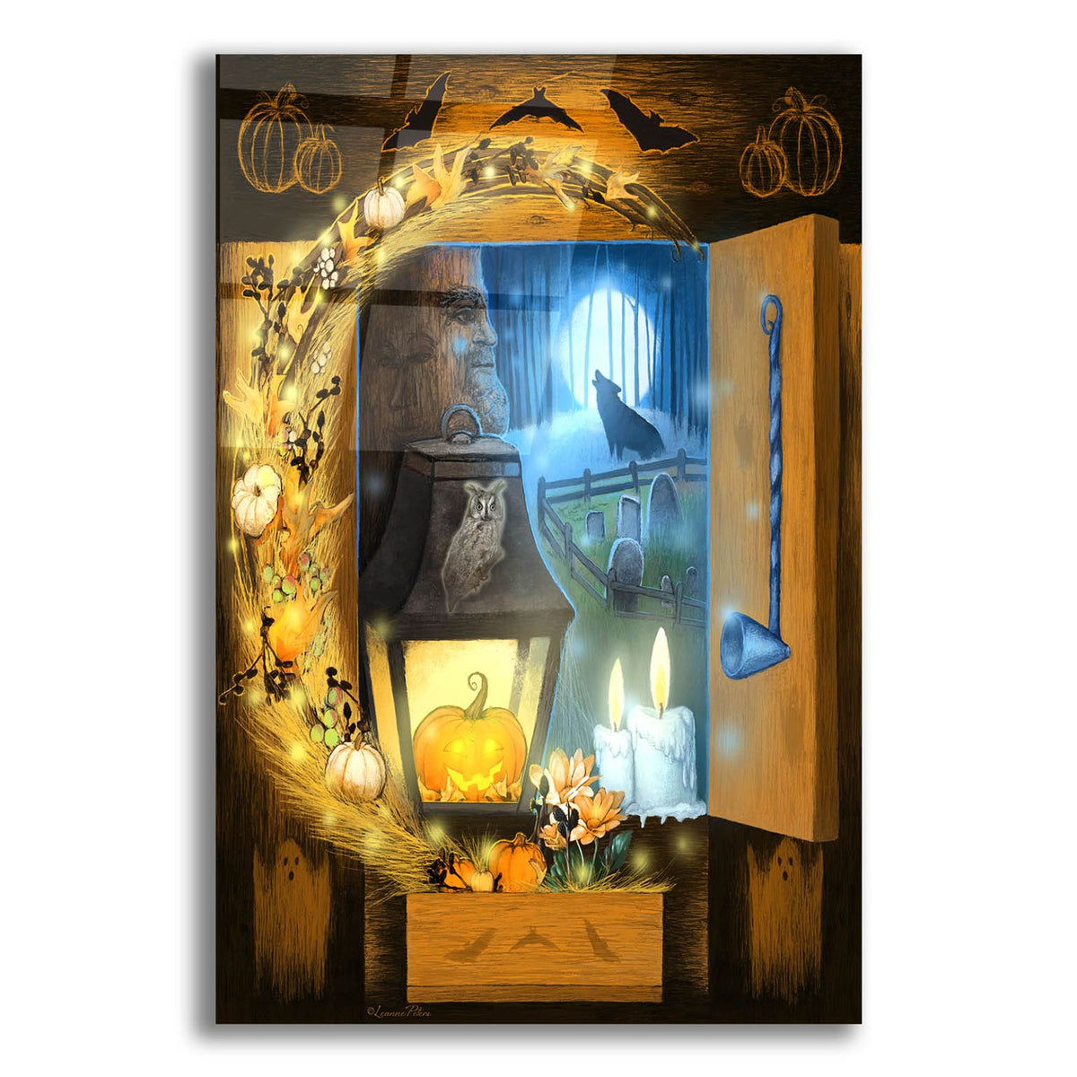 Howloween by Art and a Little Magic acrylic glass wall art