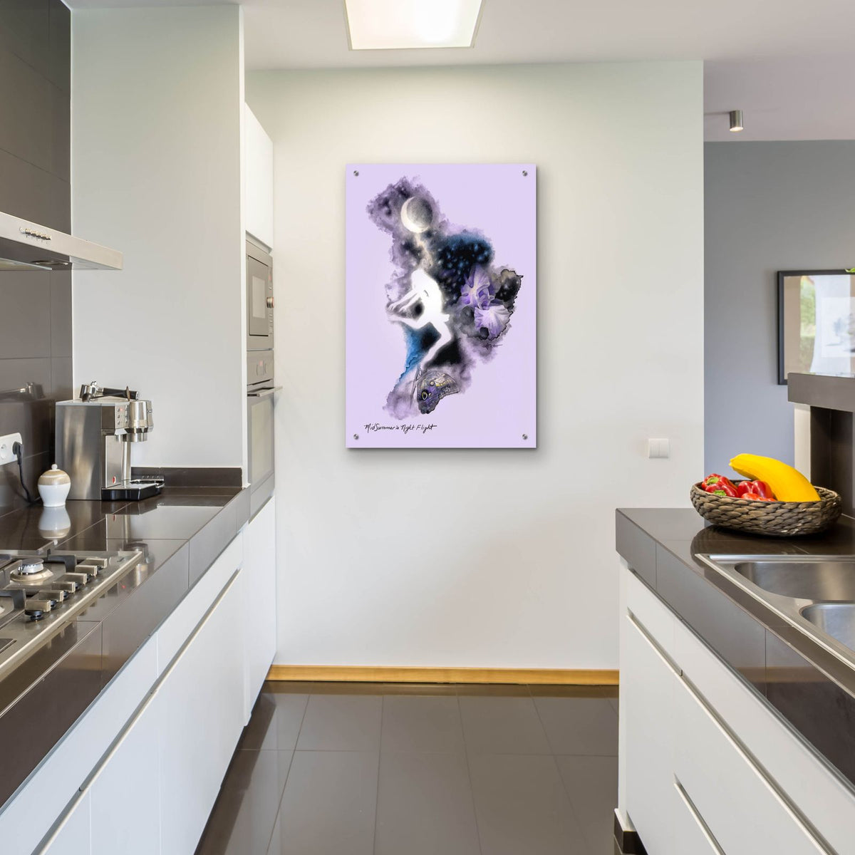 Midsummer S Night Flight by Art and a Little Magic - 24x36 acrylic wall art in a room