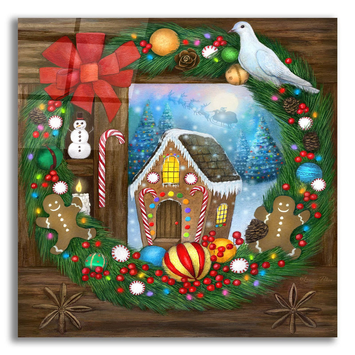 Sweet Holiday Joy by Art and a Little Magic acrylic glass wall art