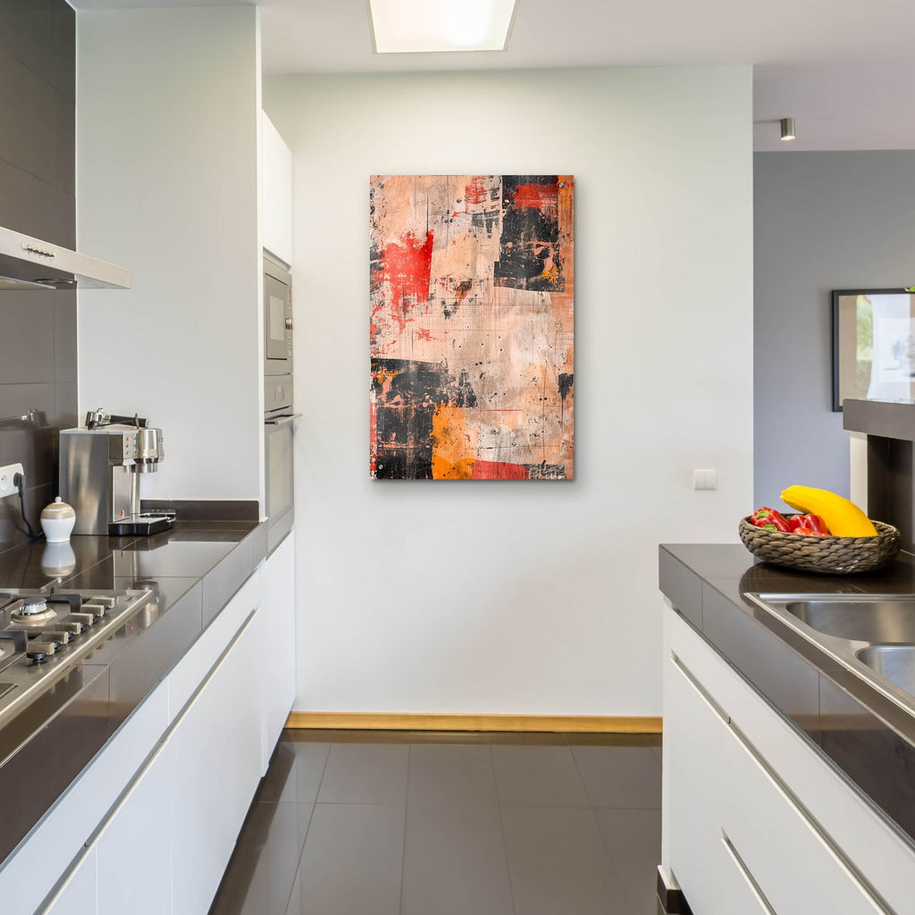 Abstract Cracks No 2 by Andreas Magnusson - 24x36 acrylic wall art in a room