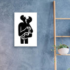Abstract Hug No 2 by Andreas Magnusson - 16x24 acrylic wall art in a room