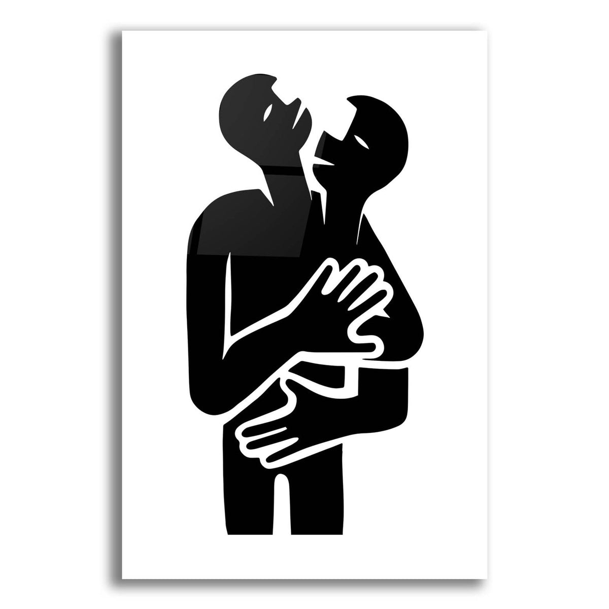 Abstract Hug No 2 by Andreas Magnusson acrylic glass wall art
