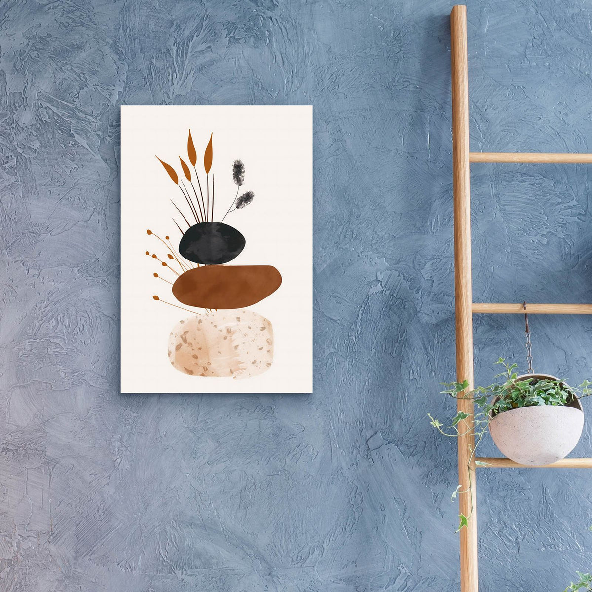 Abstract Minimalist Shapes No 4 by Andreas Magnusson - 16x24 acrylic wall art in a room
