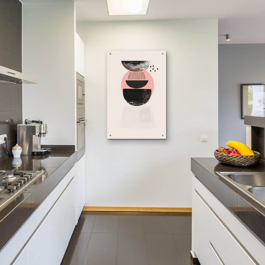 Abstract Minimalist Shapes No 8 by Andreas Magnusson - 24x36 acrylic wall art in a room
