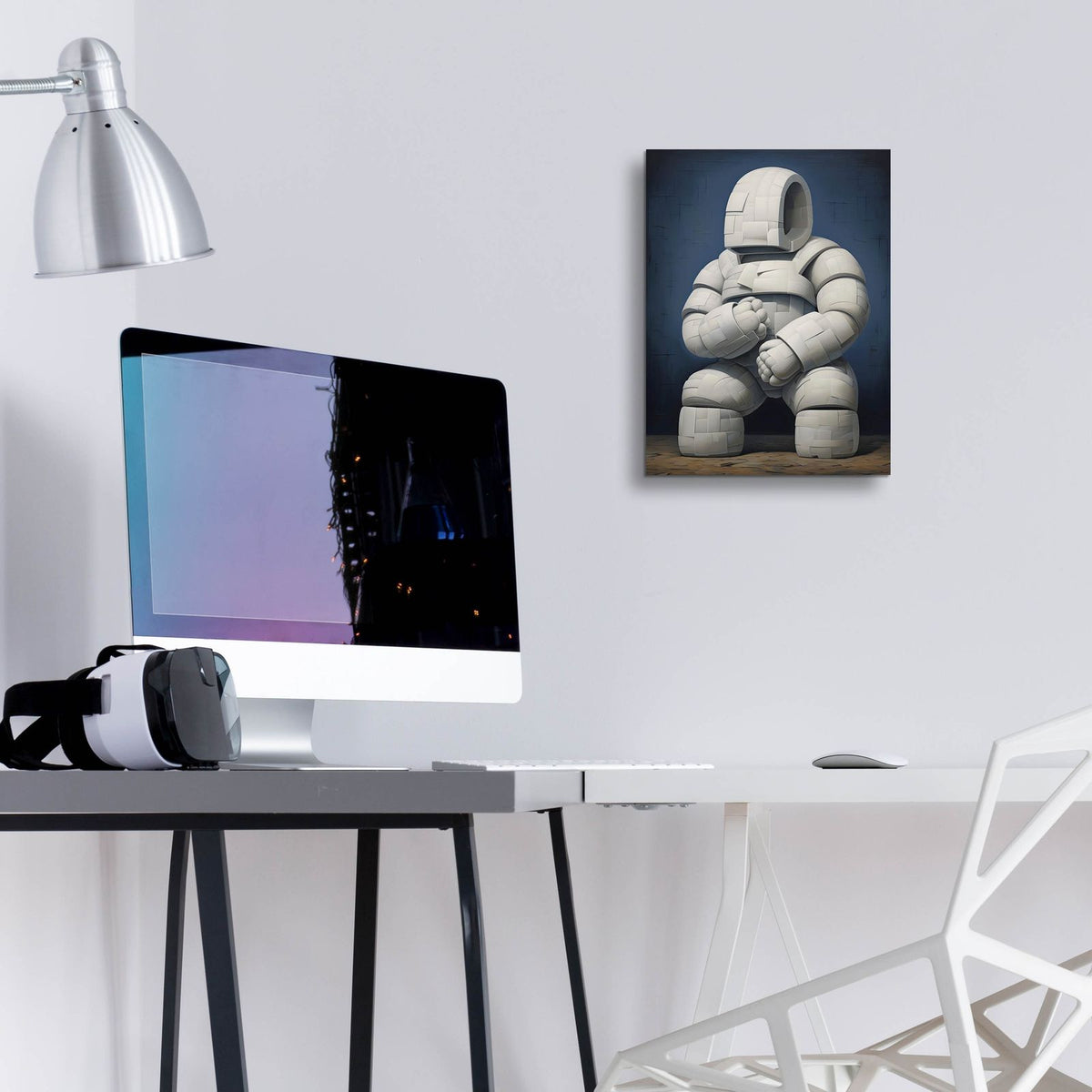 Abstract Sumo by Andreas Magnusson - 12x16 acrylic wall art in a room