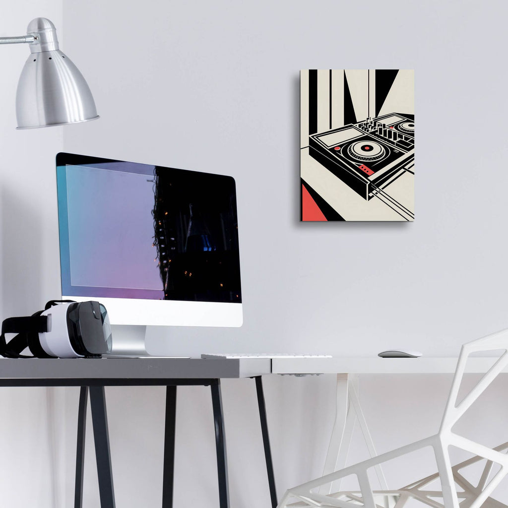 Bauhaus Dj Mixer by Andreas Magnusson - 12x16 acrylic wall art in a room