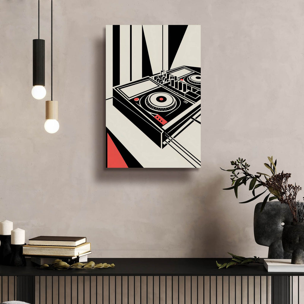 Bauhaus Dj Mixer by Andreas Magnusson - 16x24 acrylic wall art in a room