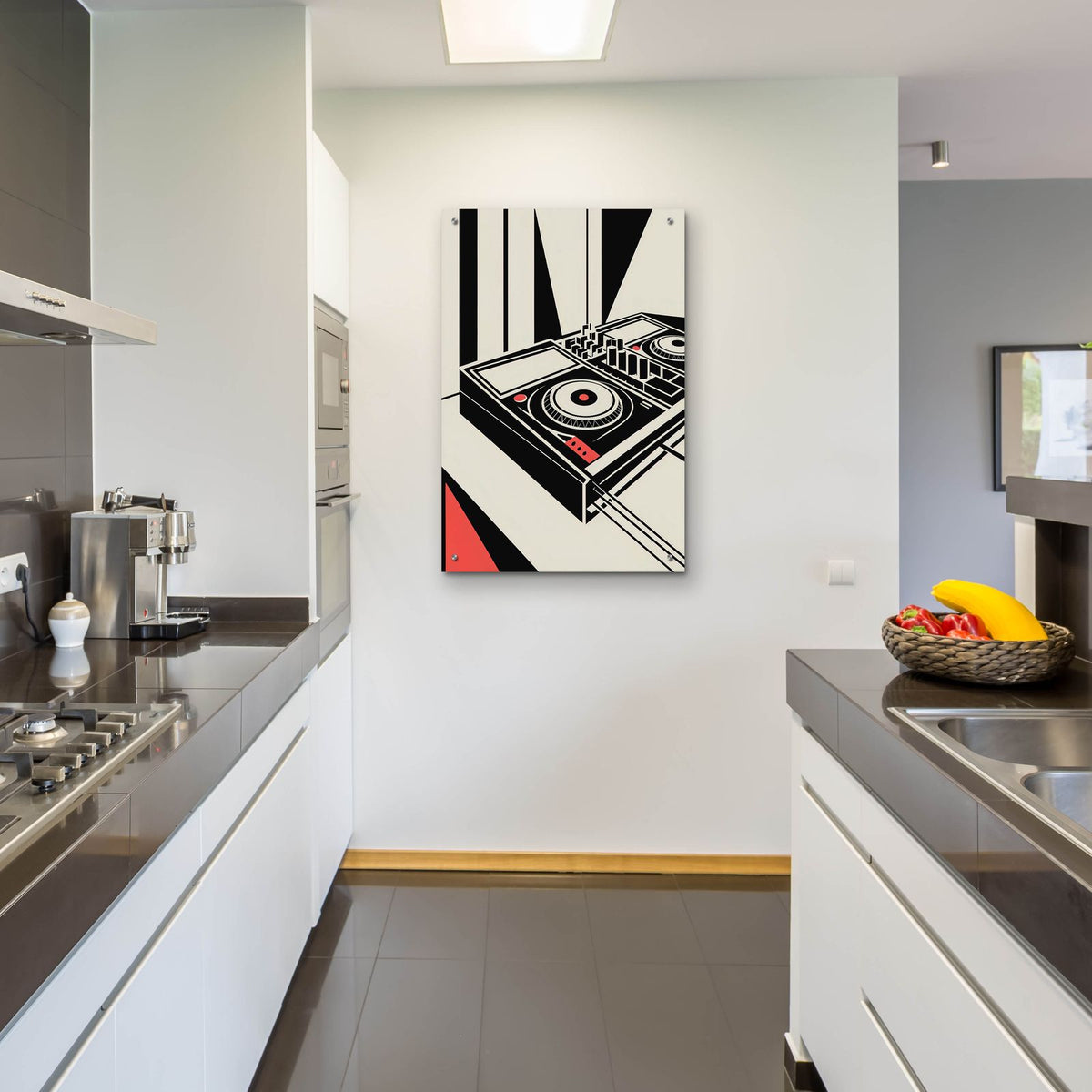 Bauhaus Dj Mixer by Andreas Magnusson - 24x36 acrylic wall art in a room