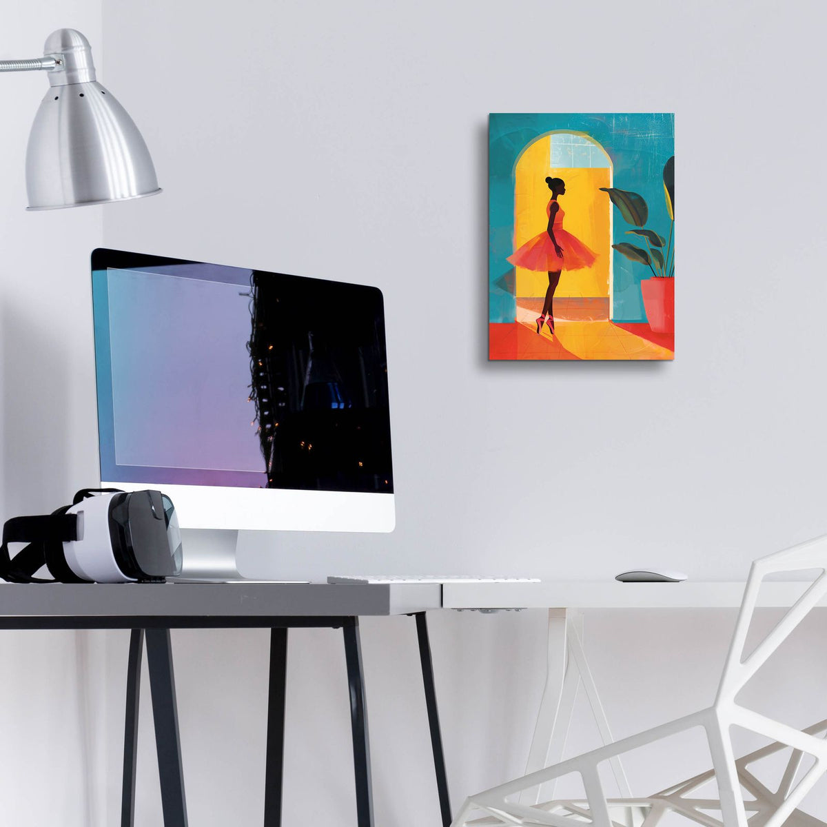 Caribbean Ballerina by Andreas Magnusson - 12x16 acrylic wall art in a room