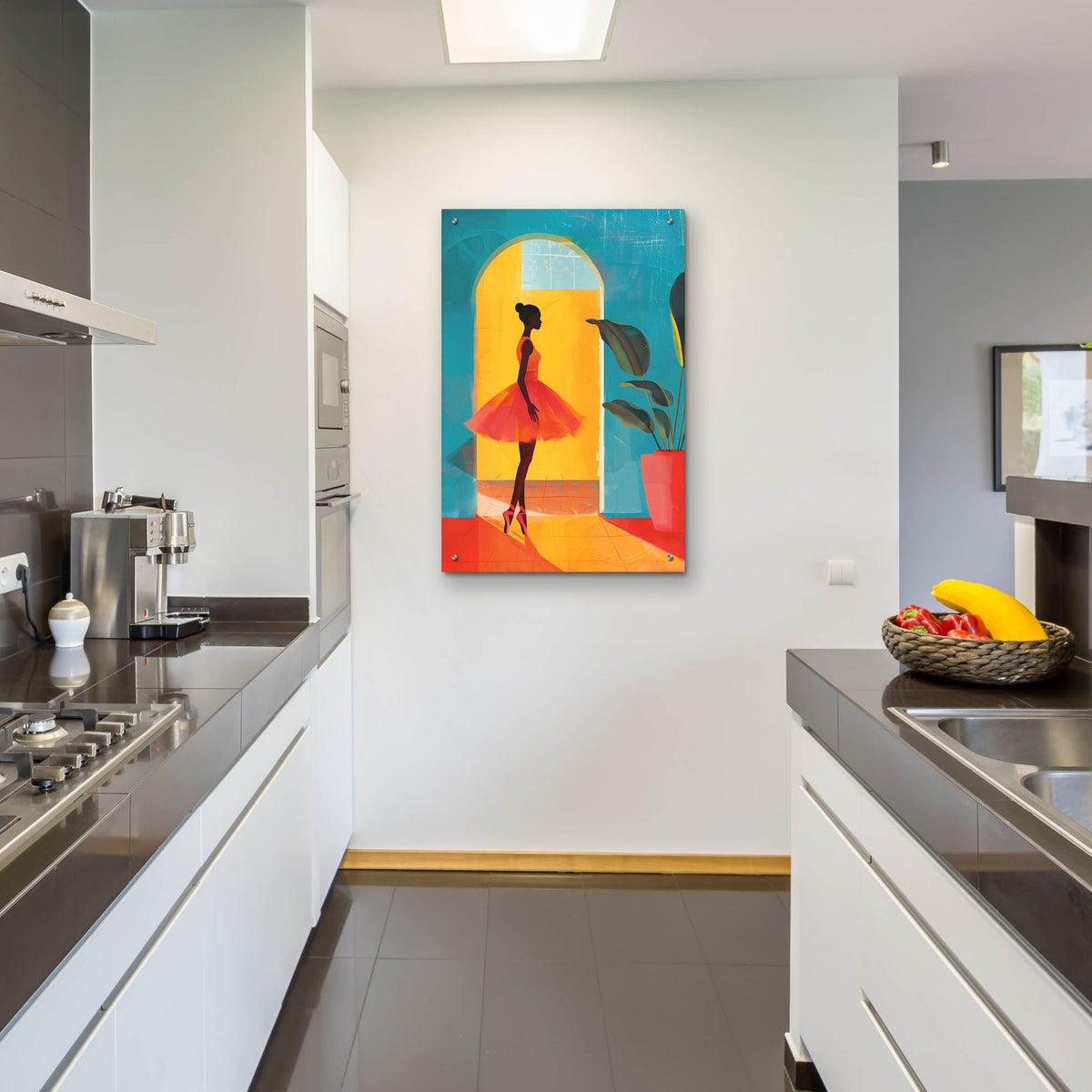 Caribbean Ballerina by Andreas Magnusson - 24x36 acrylic wall art in a room