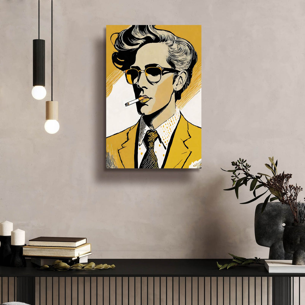 Cigarette Man by Andreas Magnusson - 16x24 acrylic wall art in a room