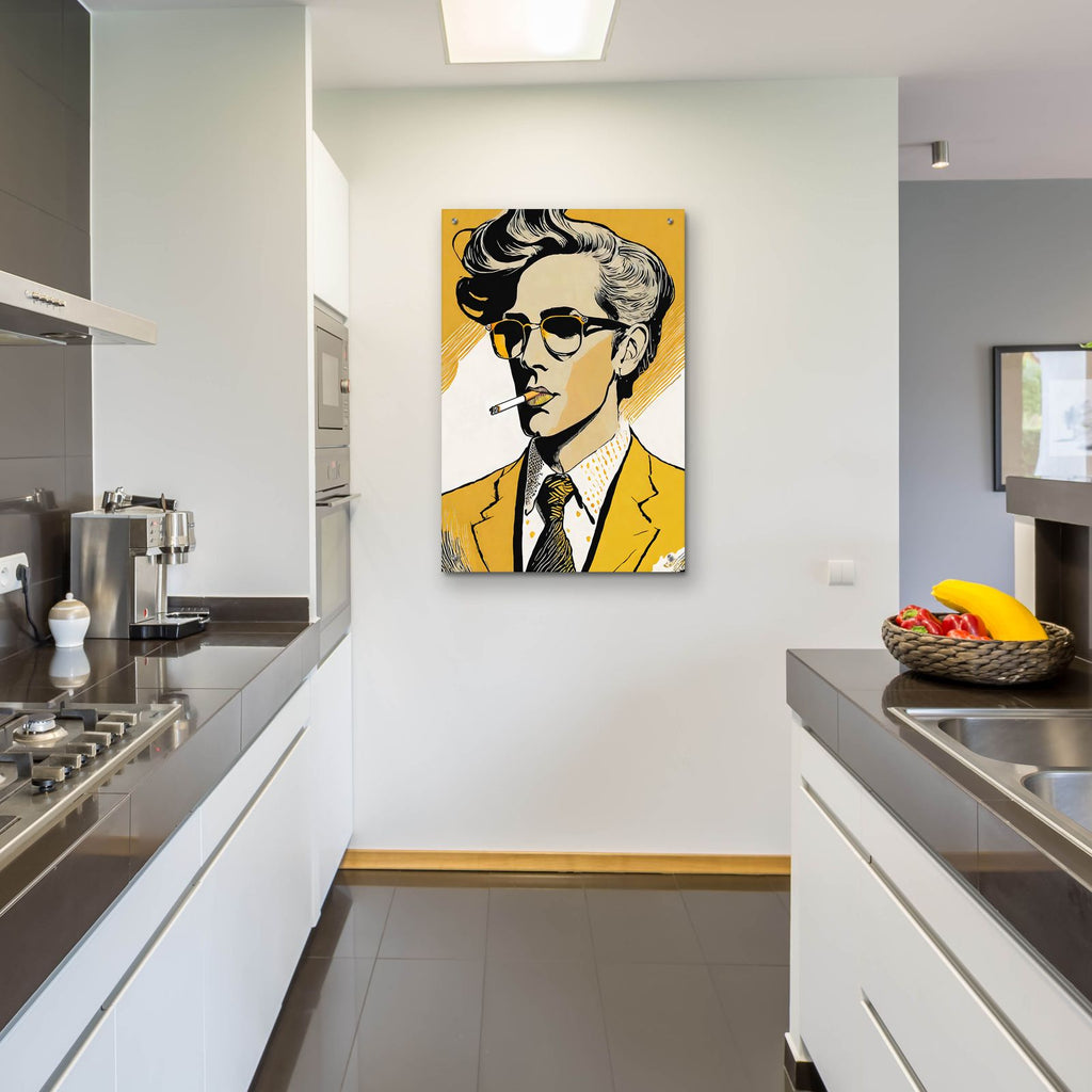 Cigarette Man by Andreas Magnusson - 24x36 acrylic wall art in a room