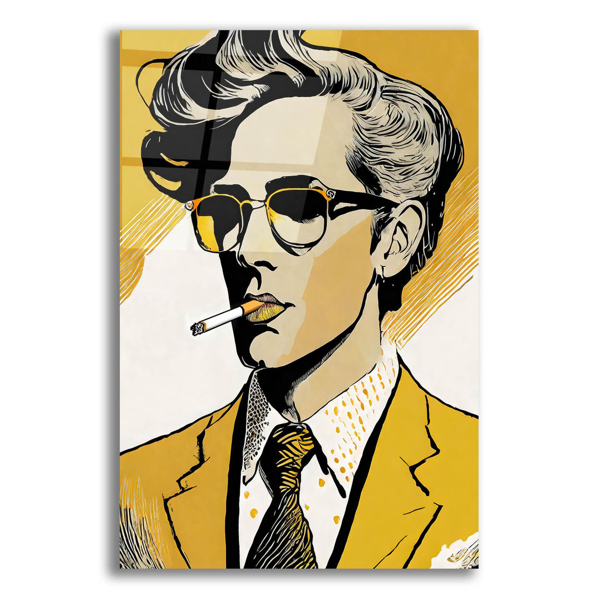 Cigarette Man by Andreas Magnusson acrylic glass wall art