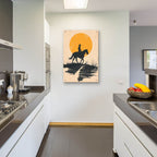 Cowboy In The Sunset by Andreas Magnusson - 24x36 acrylic wall art in a room