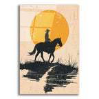Cowboy In The Sunset by Andreas Magnusson acrylic glass wall art