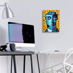 Cubist Abstract Face by Andreas Magnusson - 12x16 acrylic wall art in a room