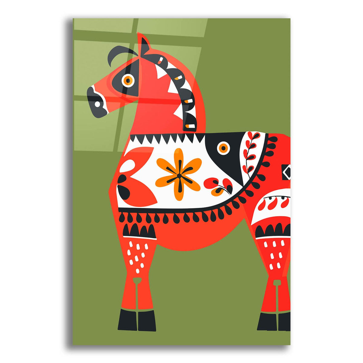 Dala Horse by Andreas Magnusson acrylic glass wall art