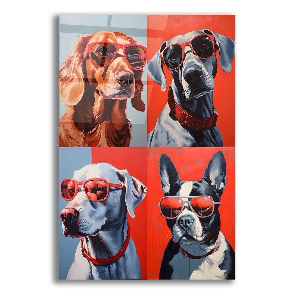 Dogs In Shades by Andreas Magnusson acrylic glass wall art