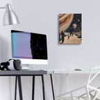 Earth Out Of Its Orbit by Andreas Magnusson - 12x16 acrylic wall art in a room