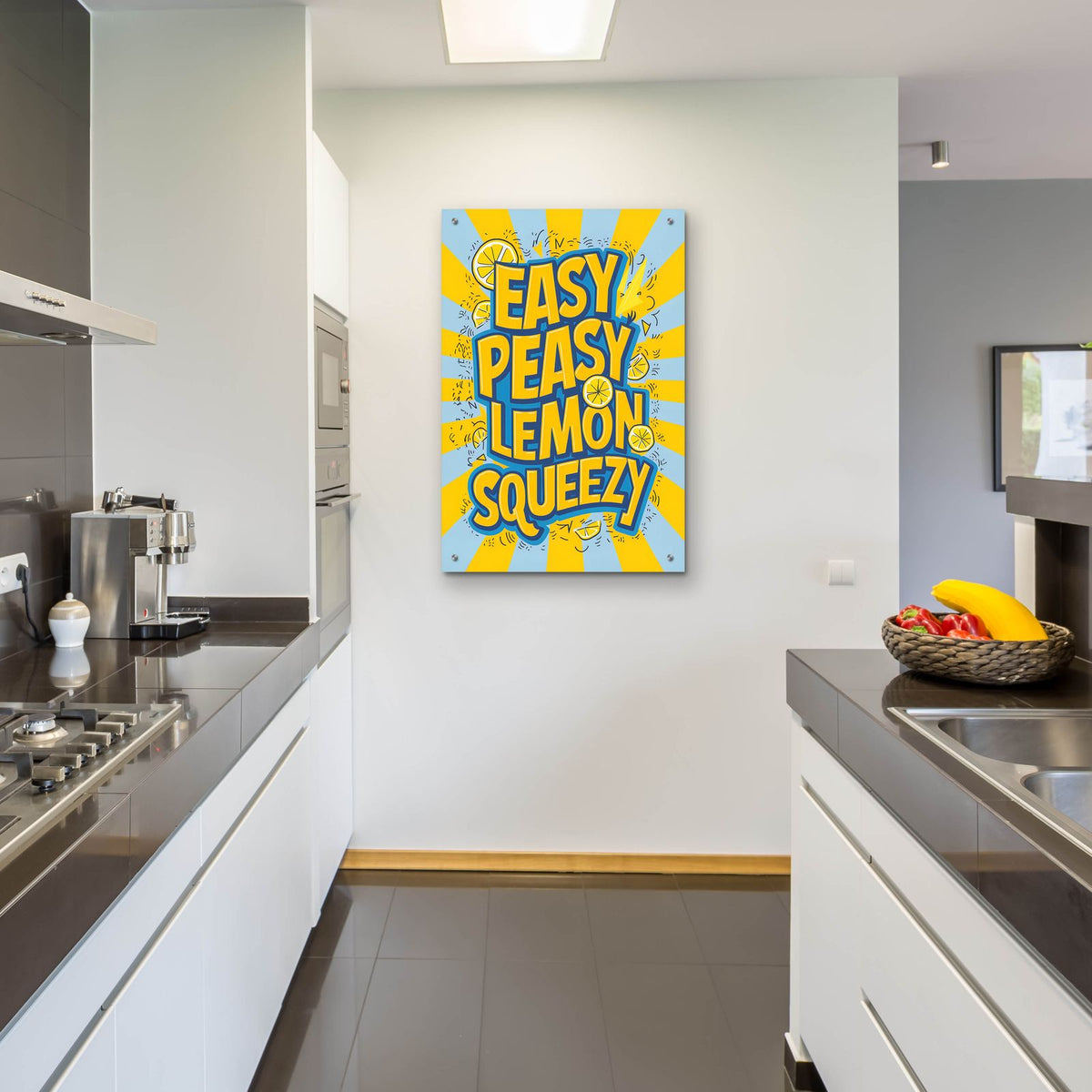 Easy Peasy Lemon Squeezy by Andreas Magnusson - 24x36 acrylic wall art in a room