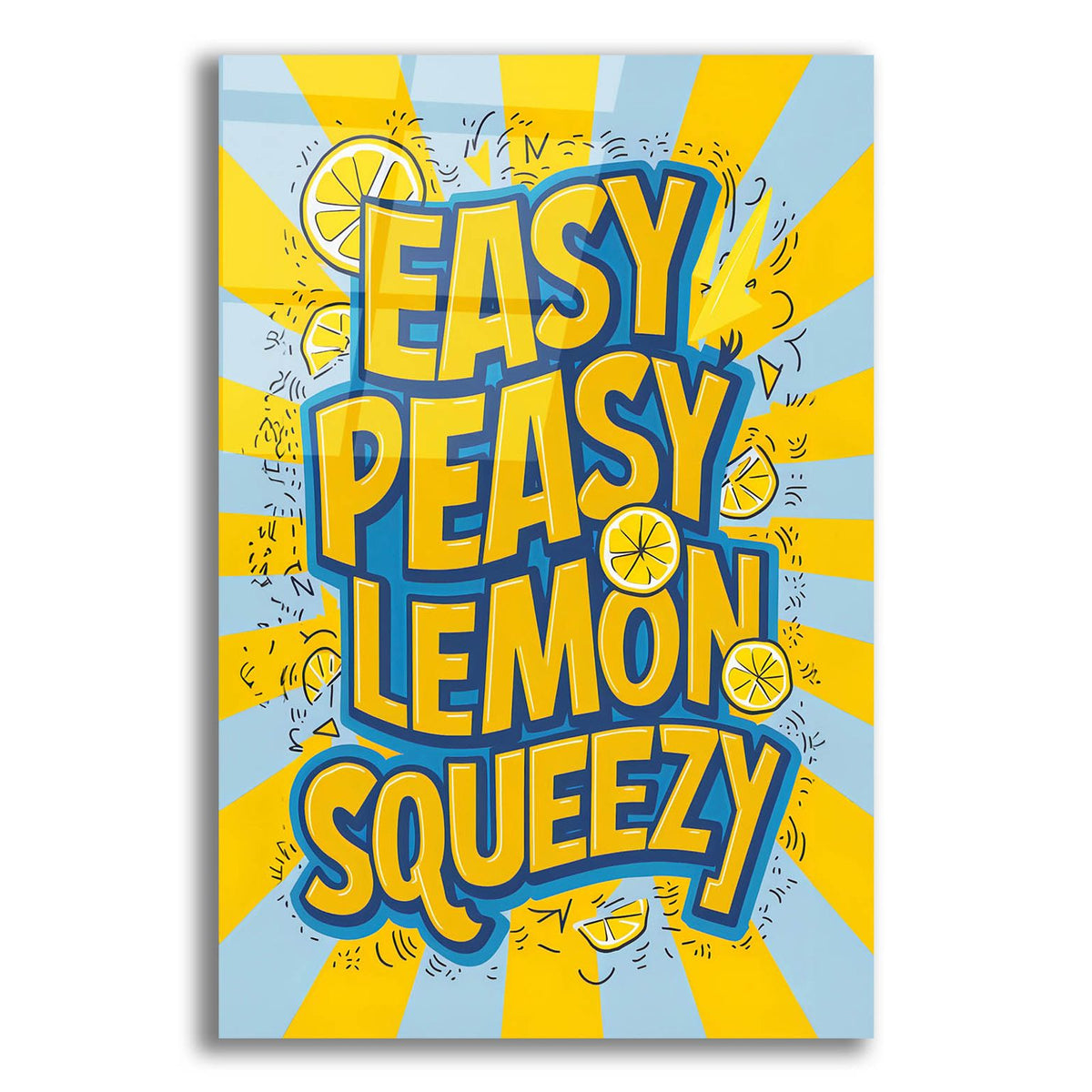 Easy Peasy Lemon Squeezy by Andreas Magnusson acrylic glass wall art