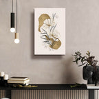 Flowers And Gold by Andreas Magnusson - 16x24 acrylic wall art in a room