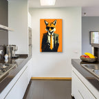 Fox In A Suit by Andreas Magnusson - 24x36 acrylic wall art in a room