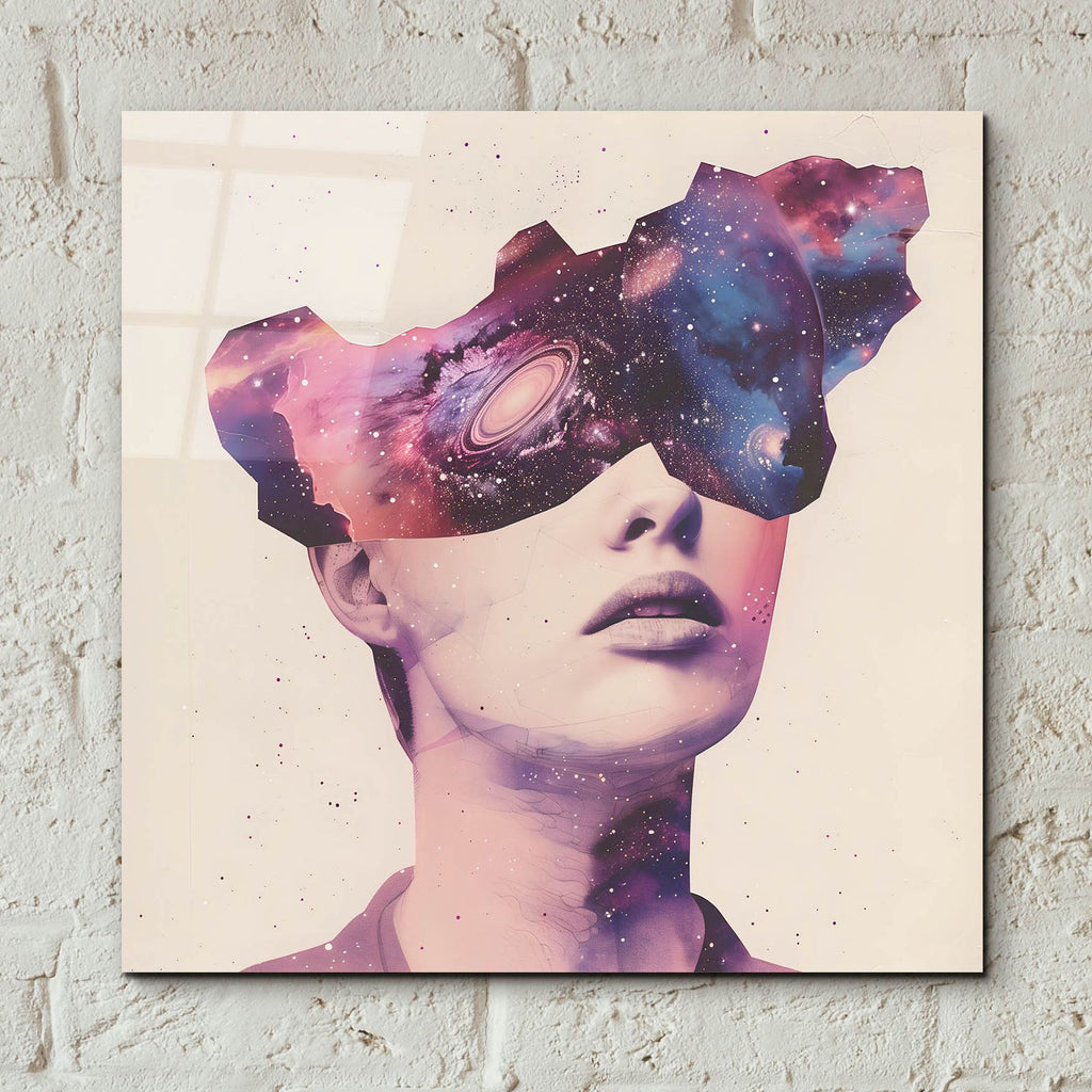 Galaxy Head by Andreas Magnusson - 12x12 acrylic wall art in a room
