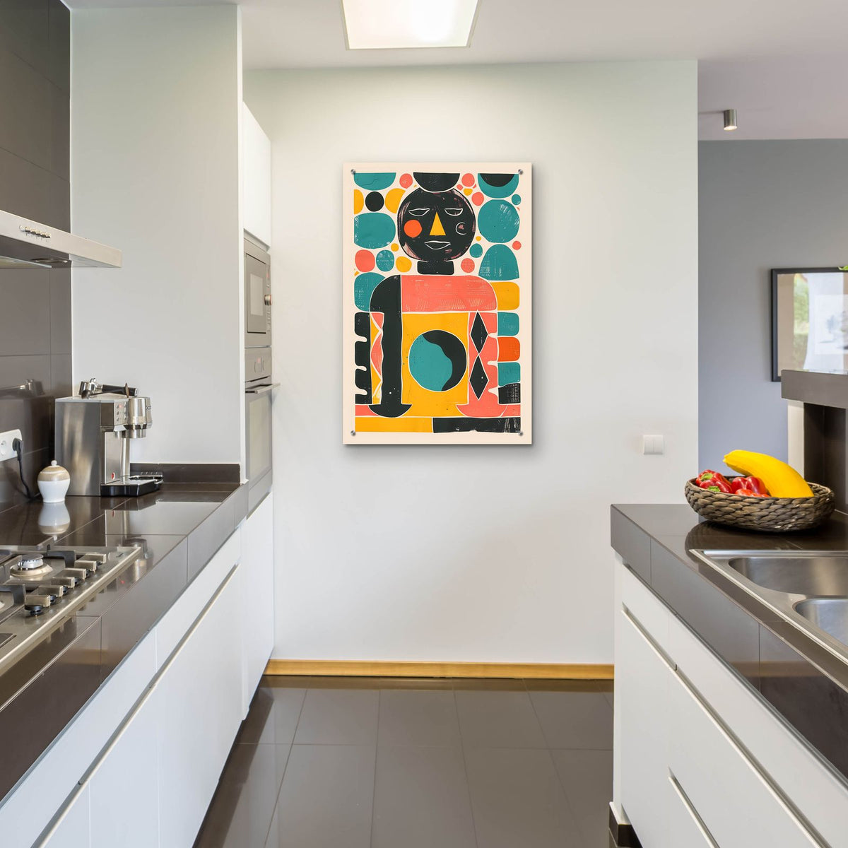 Geometric Harmony by Andreas Magnusson - 24x36 acrylic wall art in a room