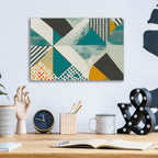 Geometry Chaos by Andreas Magnusson - 16x12 acrylic wall art in a room